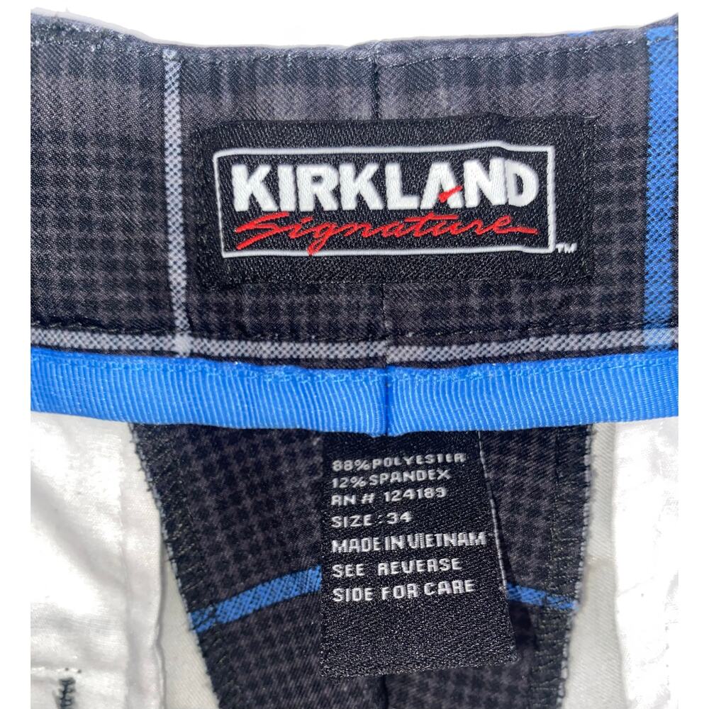 Kirkland Signature Mens Plaid Golf Shorts 34” - Picture 3 of 6